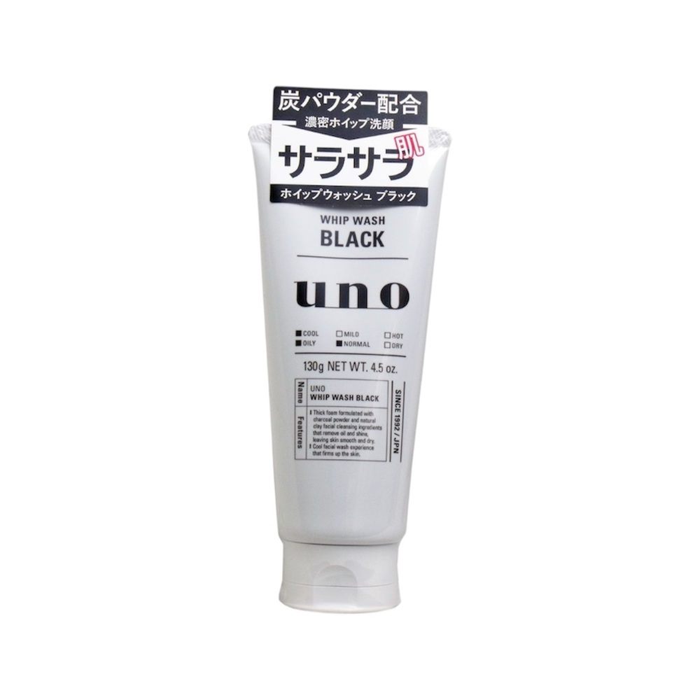 SHISEIDO Uno Men Black Whip Wash 130g